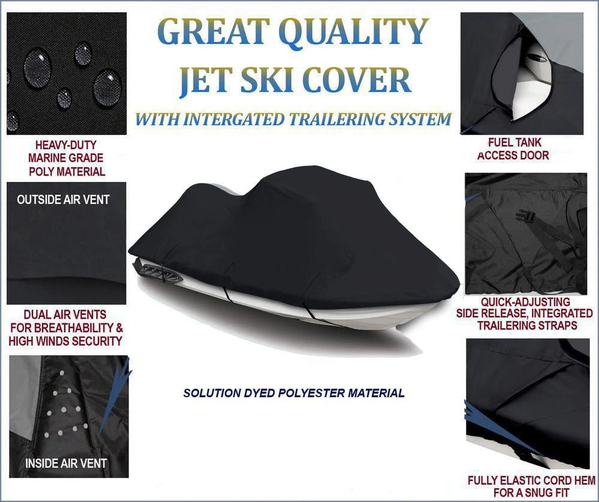 Black 600 Denier Jet Ski Cover Y831