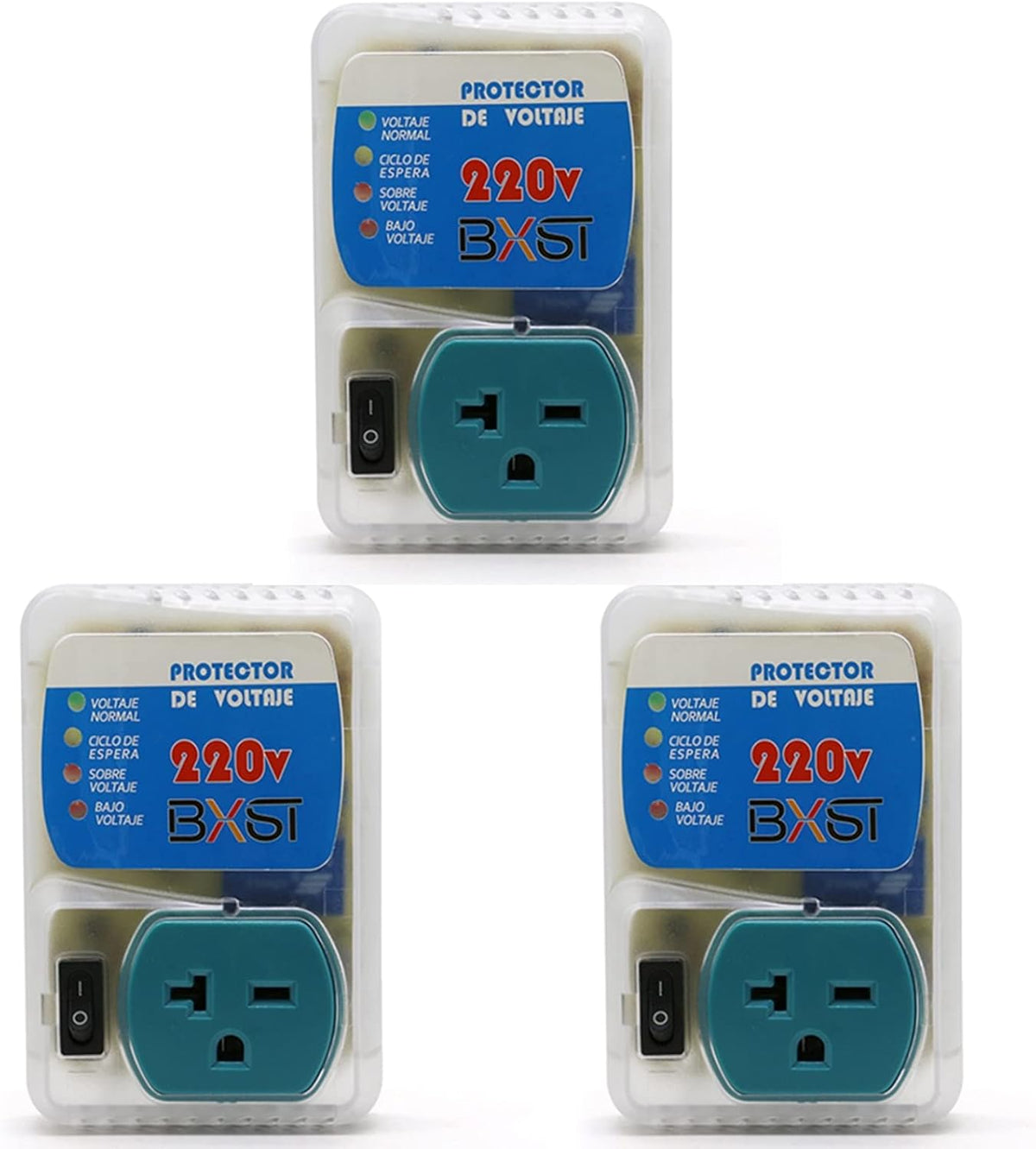 220V 20A 4400W 2 Pack Surge Protector with Indicator Lights W299