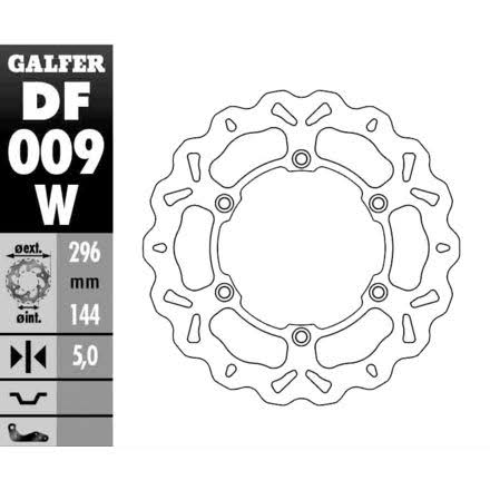 Wave Brake Rotor, Front Y795