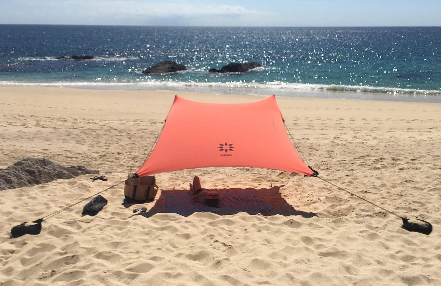 Beach Tent Canopy Sunshade with Sand Anchor Y47970