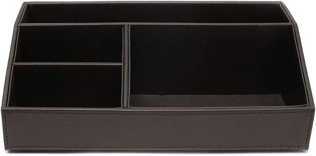 Stackable Leatherette Paper Trays Desk Organizer K132