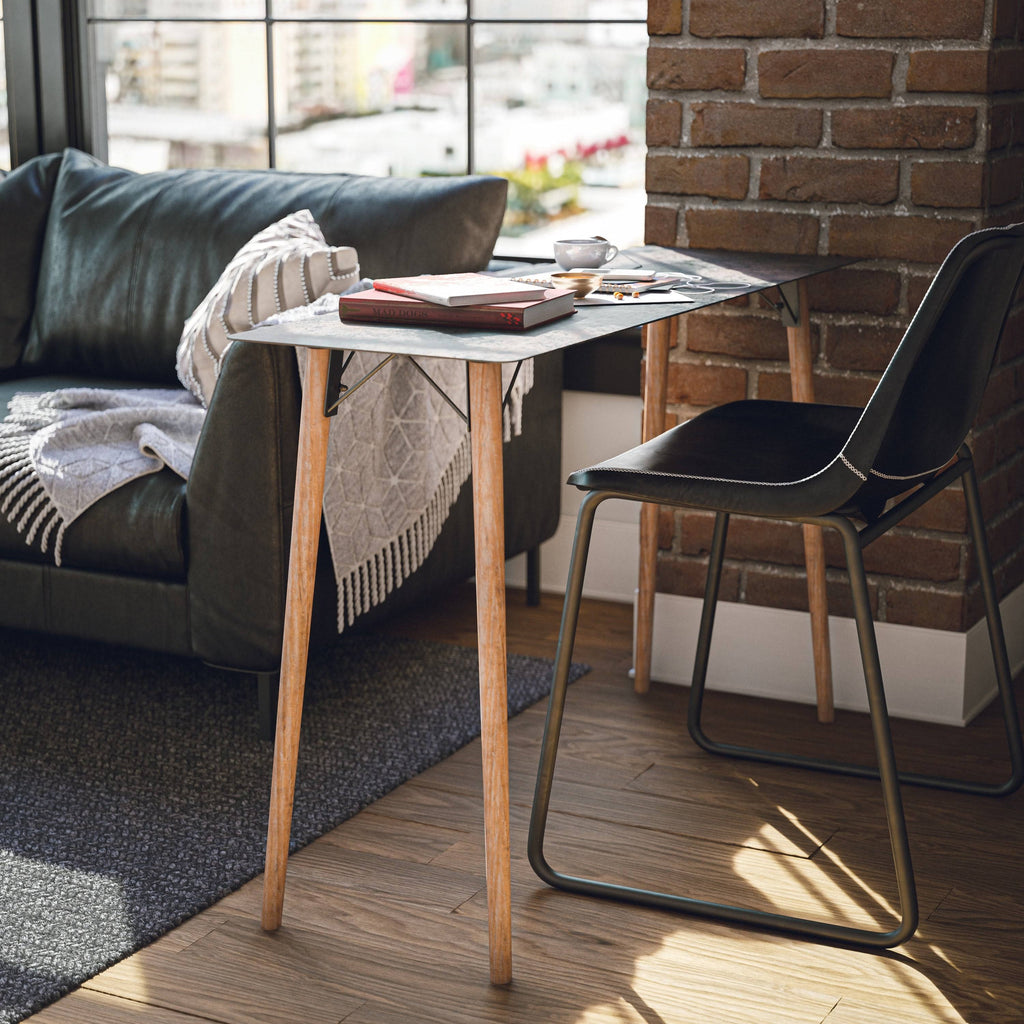 Rust Distressed Wood Console Table G167
