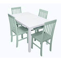 5 Piece Wood Framed Dining Set Sage R974