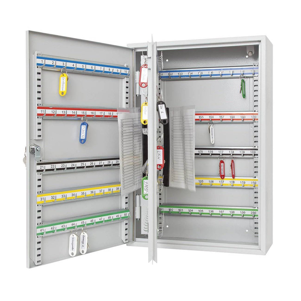 Key Cabinet with Space for 200 Keys Light Grey L1964