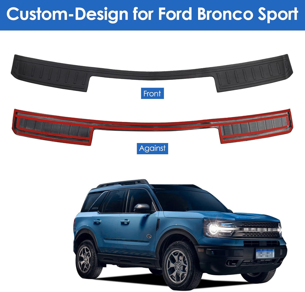 Black Scratch Resistant Car Bumper Guard Pack of 2 D7965