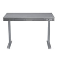 Rectangular Gray Standing Desk with Adjustable Height T8599