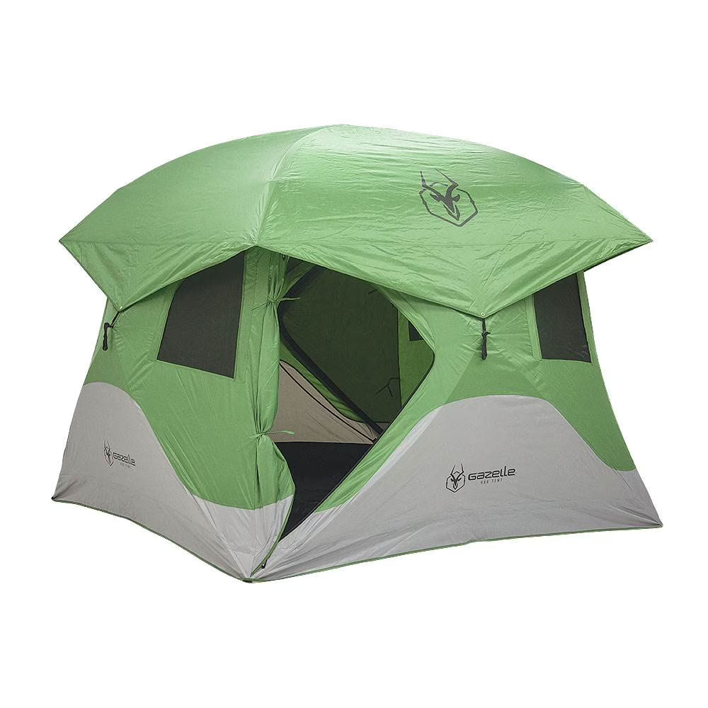 Green Pop Up Hub 4 Person Camping Tent P7159