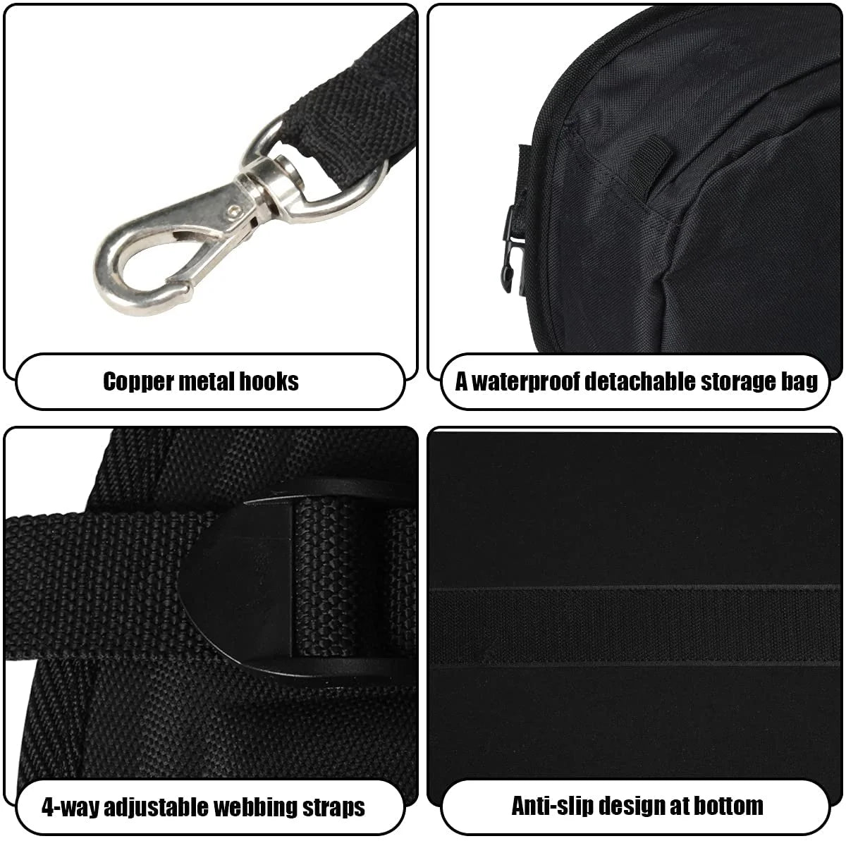 Thickened Kayak Seat with Detachable Back Storage Bag D1322