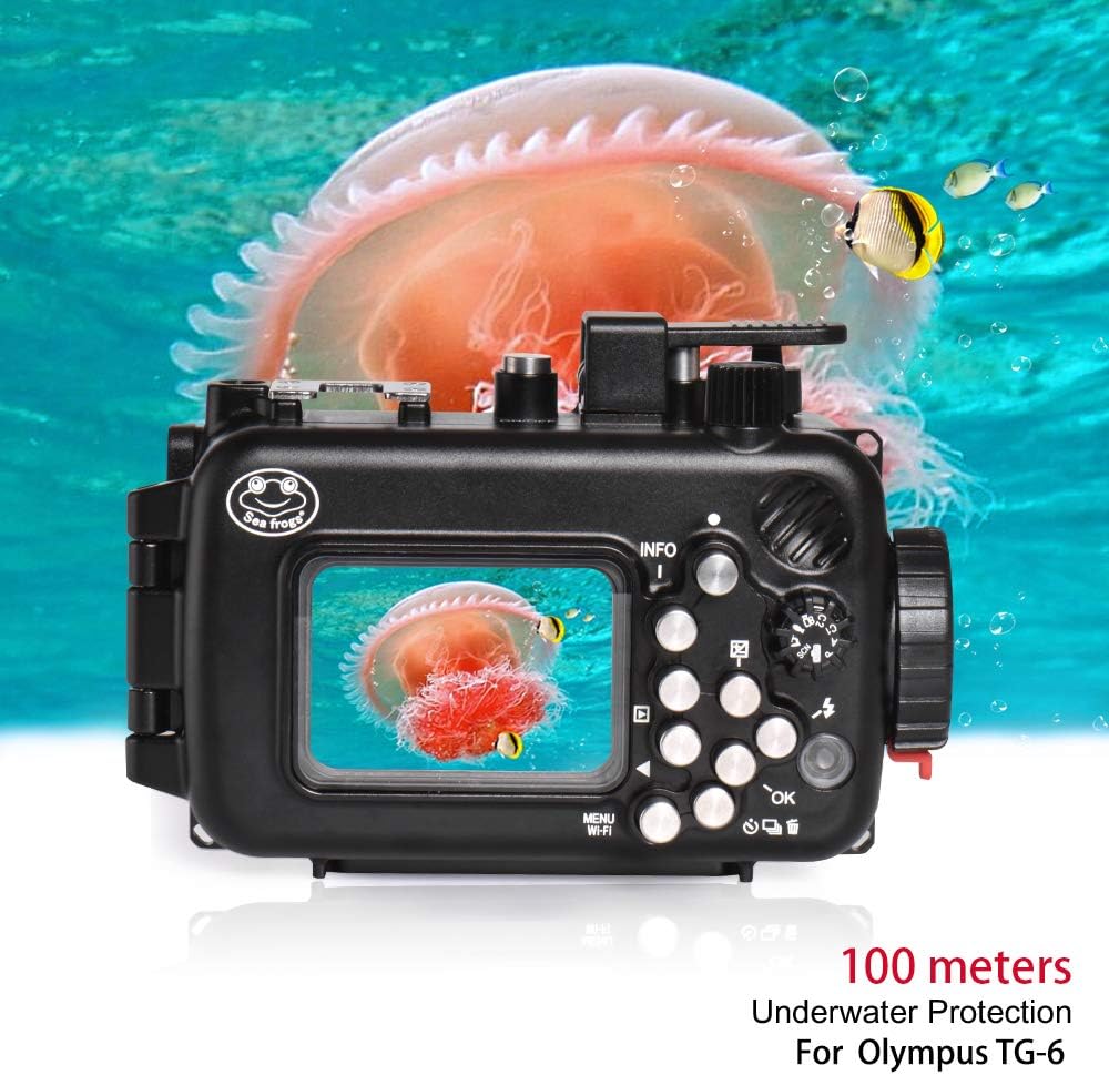 Black Aluminum Underwater Housing for Olympus TG-6 P5630