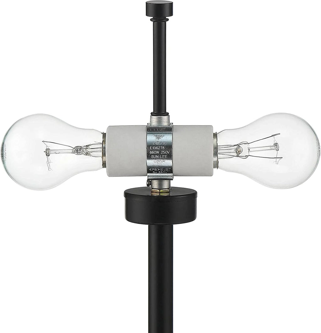 Black Metal Dome Shade Table Lamps Set of 2 T228859