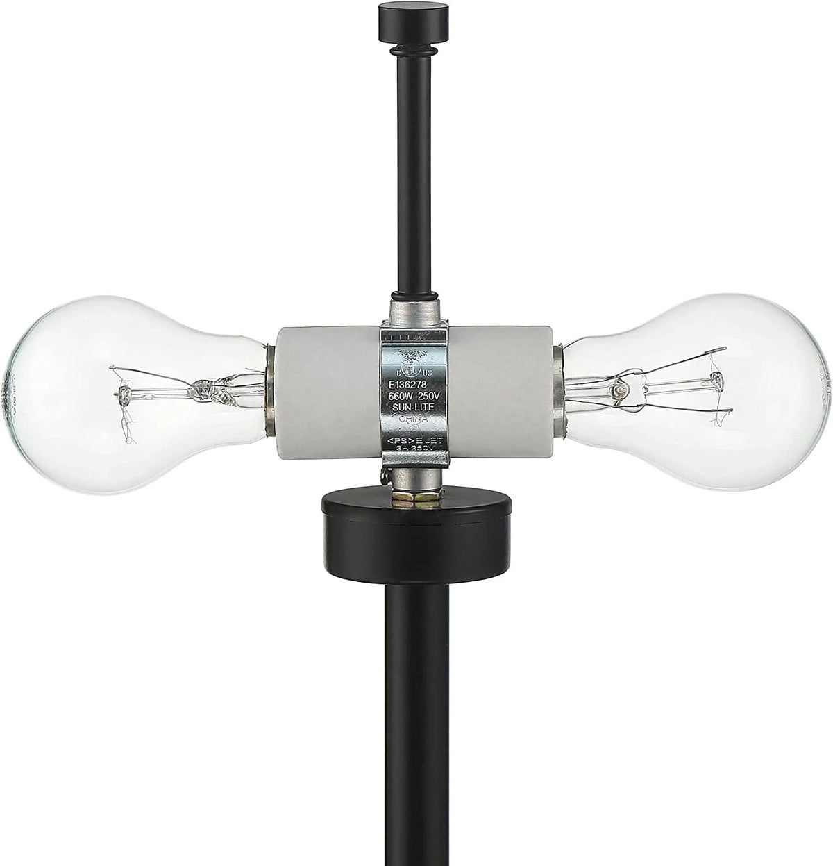 Black Metal Dome Shade Table Lamps Set of 2 T228859