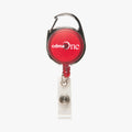 150 Custom Printed Carabiner Clip Name Badge Holder Reel with Retractable Cord B5613