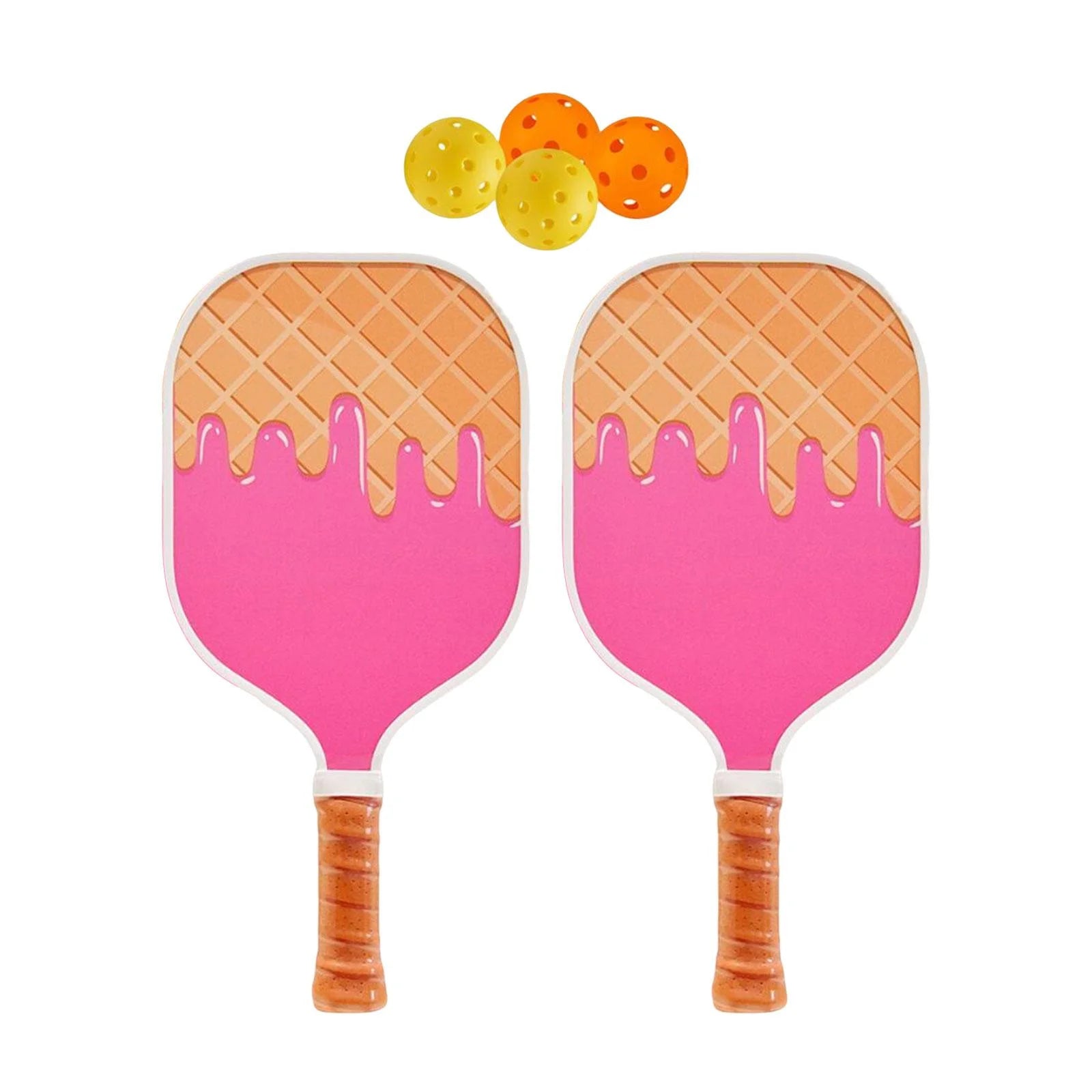 Pickleball Paddle Set with 4 Pickleballs Comfort Grips G15225