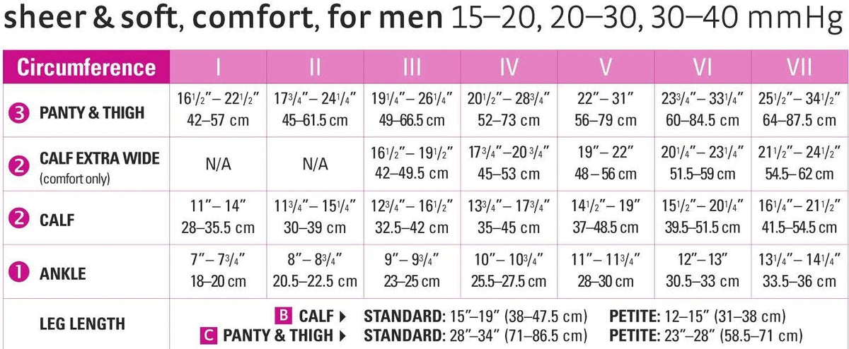 Knee High 20-30 mmHg Extra Wide Calf C781