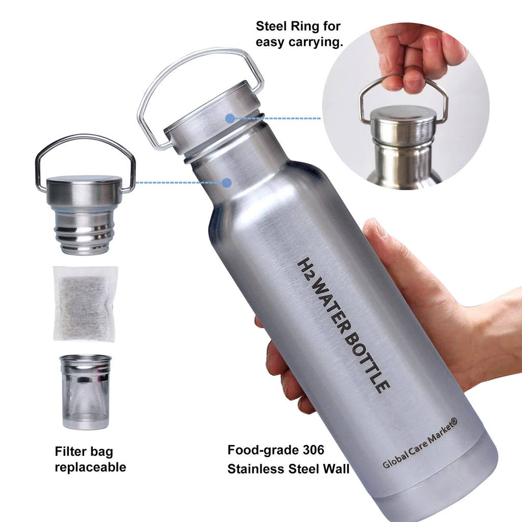 Insulated Stainless Steel Hydrogen Water Bottle with Filter K189
