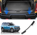 Black Scratch Resistant Car Bumper Guard Pack of 2 D7965