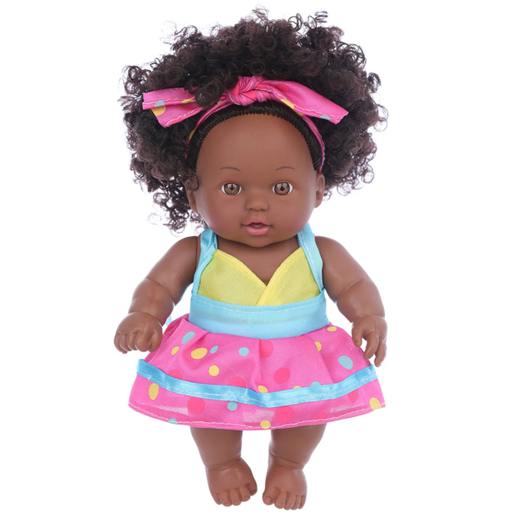 8 Inch Black Baby Dolls With Clothes S99821