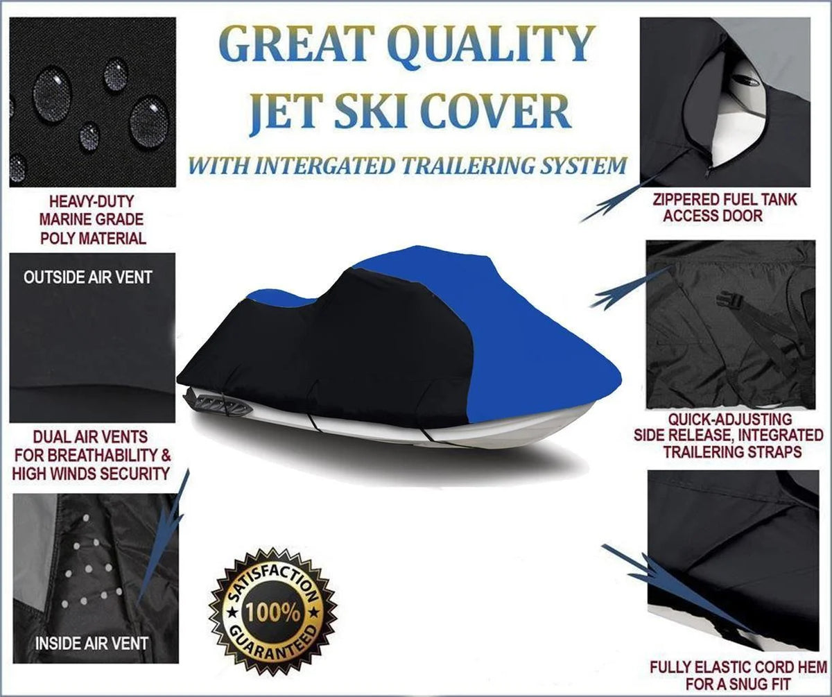 Heavy-Duty Jet Ski PWC Cover for 2-3 Seater Up to 129" in Length B71403