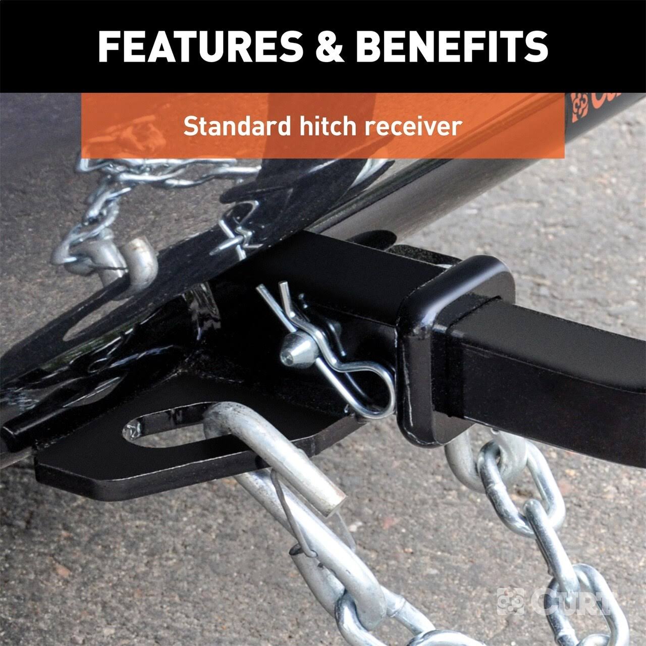 Class 2 Trailer Hitch with Ball Mount F818