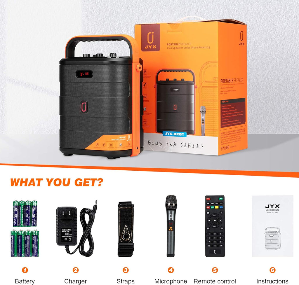 Rechargeable Bluetooth Karaoke Speaker with Microphone E164