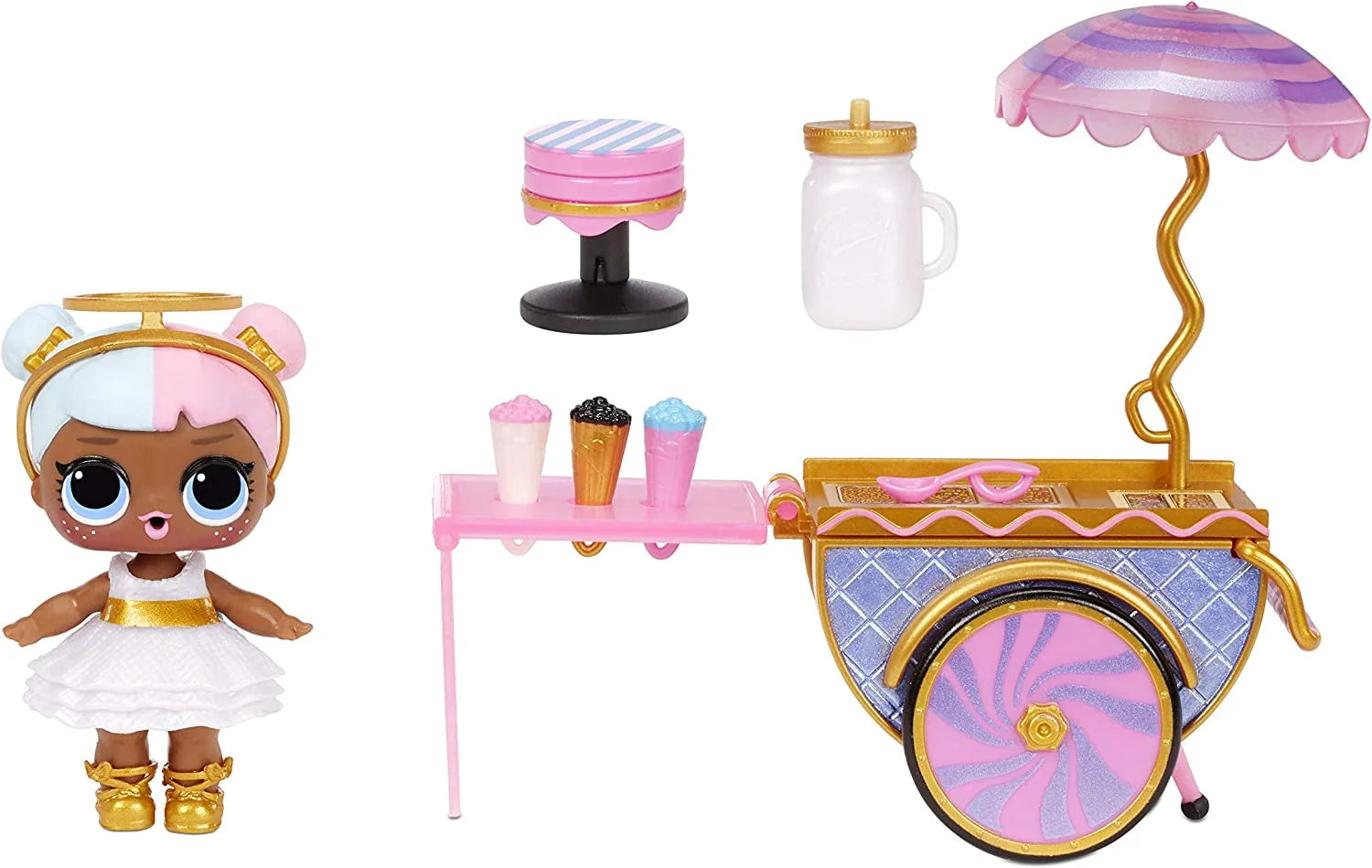 Doll Candy Cart Furniture Set with Sugar Doll and 10+ Surprises P2128