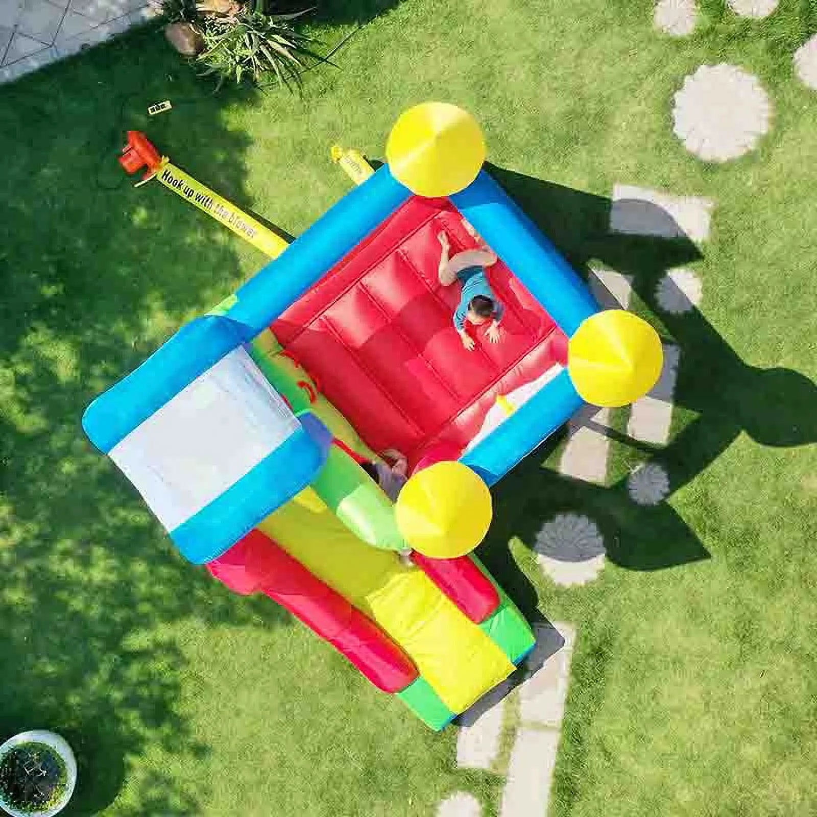 Inflatable Bounce House with Slide and Air Blower W751851