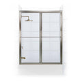 Framed Sliding Tub Door Brushed Nickel Z96939