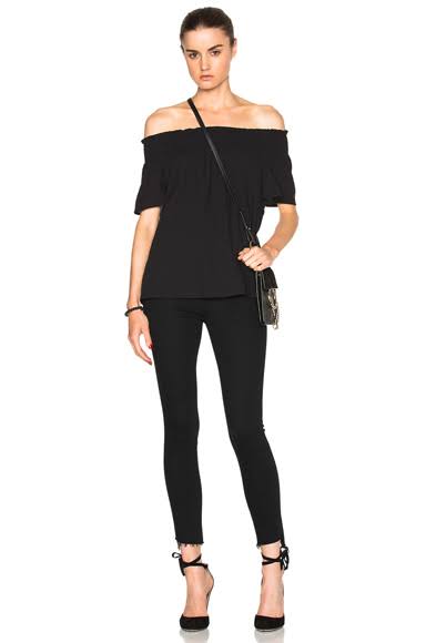 Black Zip Ankle Step Fray Jeans A101941