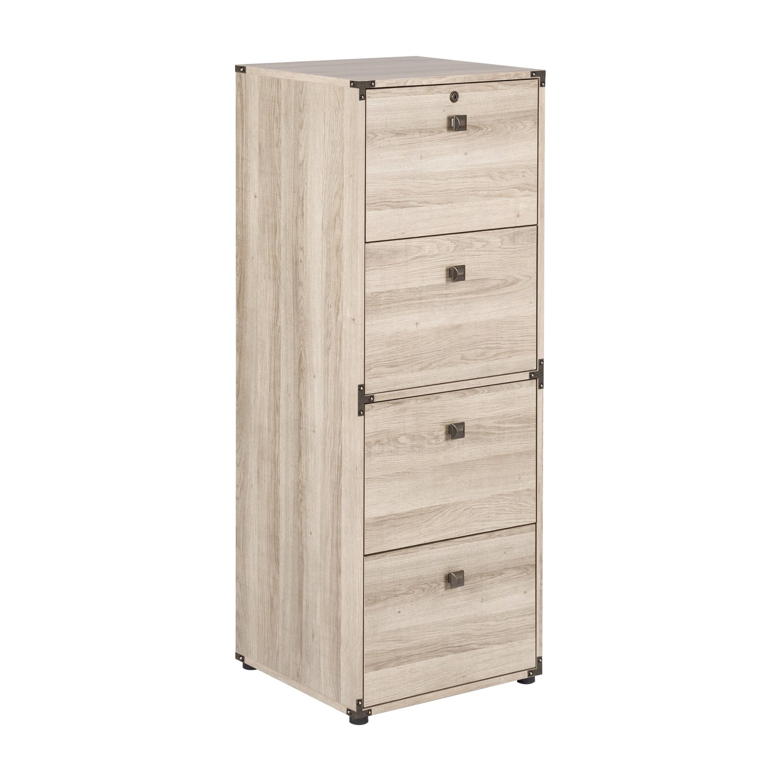 Light Oak Four Drawers Lateral File Q7463
