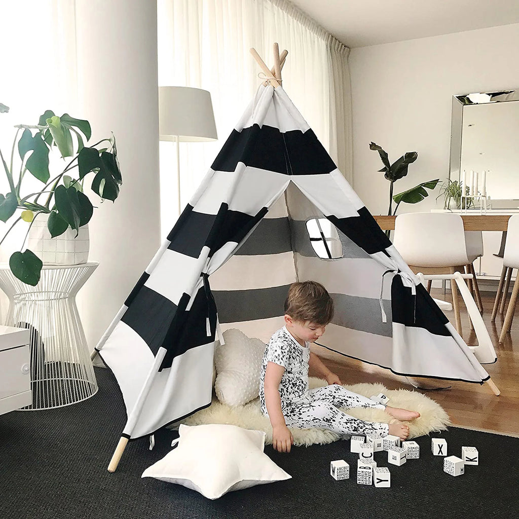 Kids Teepee Tent Foldable Indoor Outdoor Play Tent F22804