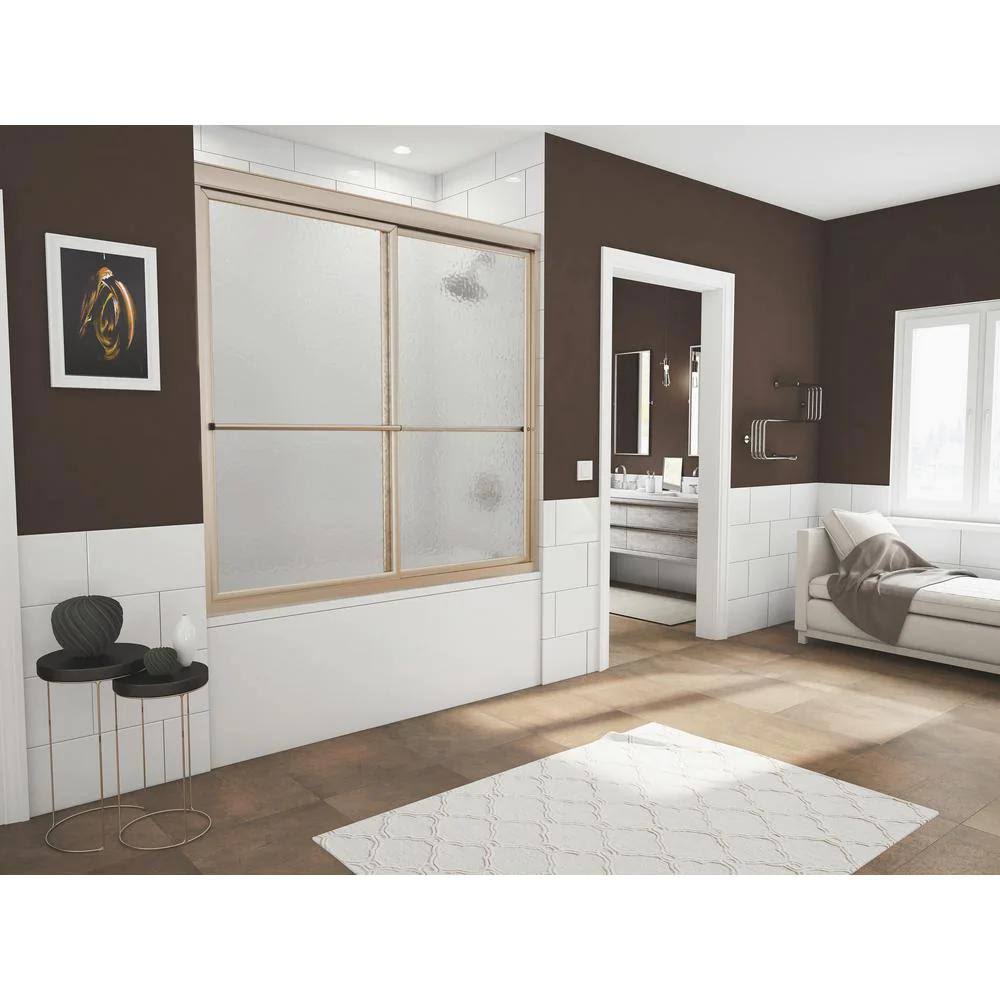 Framed Sliding Tub Door Brushed Nickel Z96939
