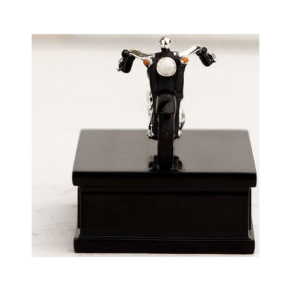Mini Black & Chrome Motorcycle Keepsake Urn B35775