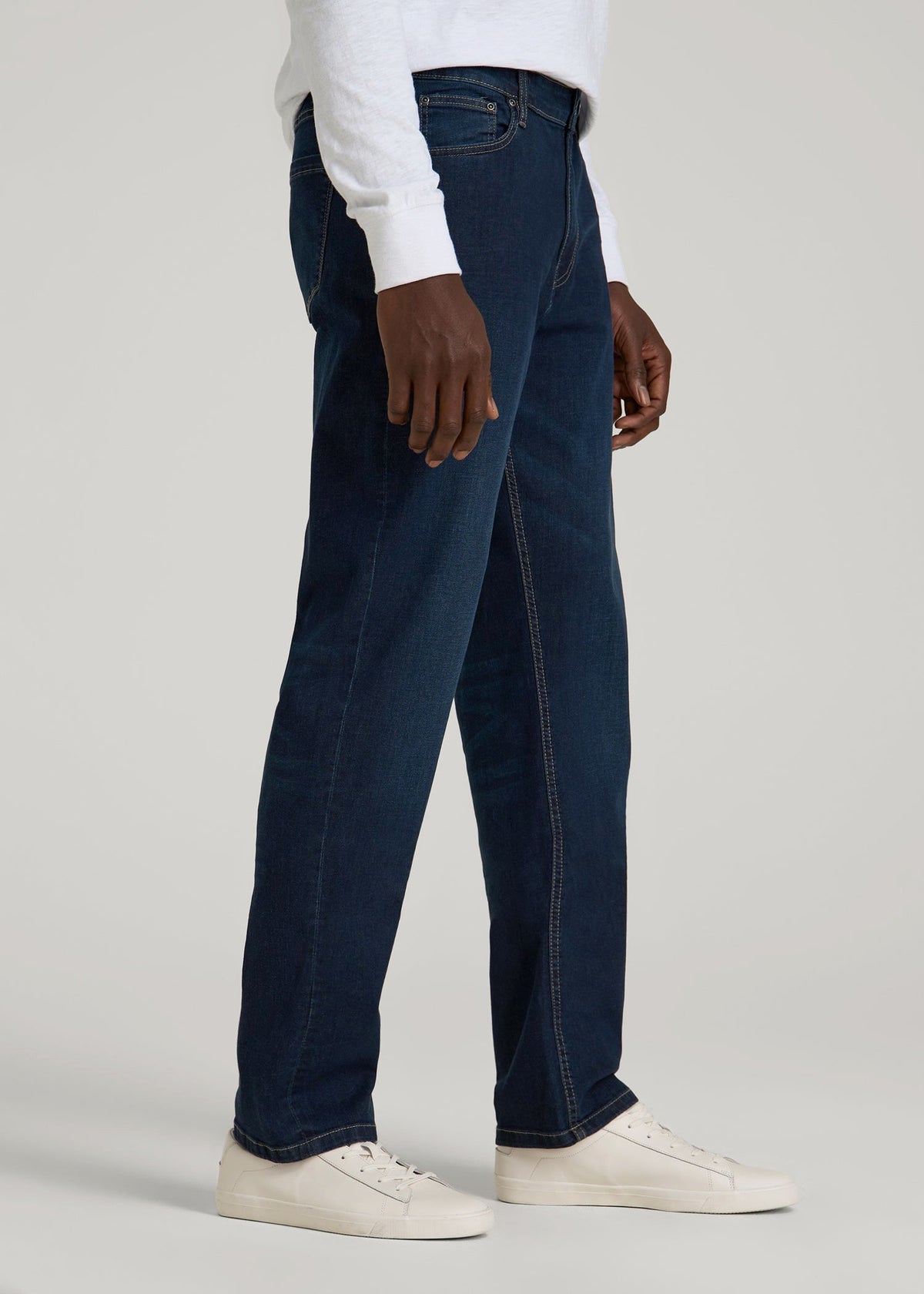 Mason Relaxed Fit Jeans for Tall Men in Blue Steel