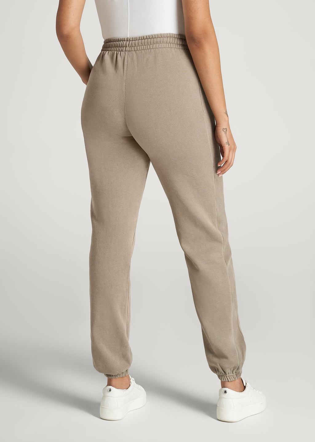 Wearever Fleece Regular Fit Sweatpants for Tall Women in Khaki