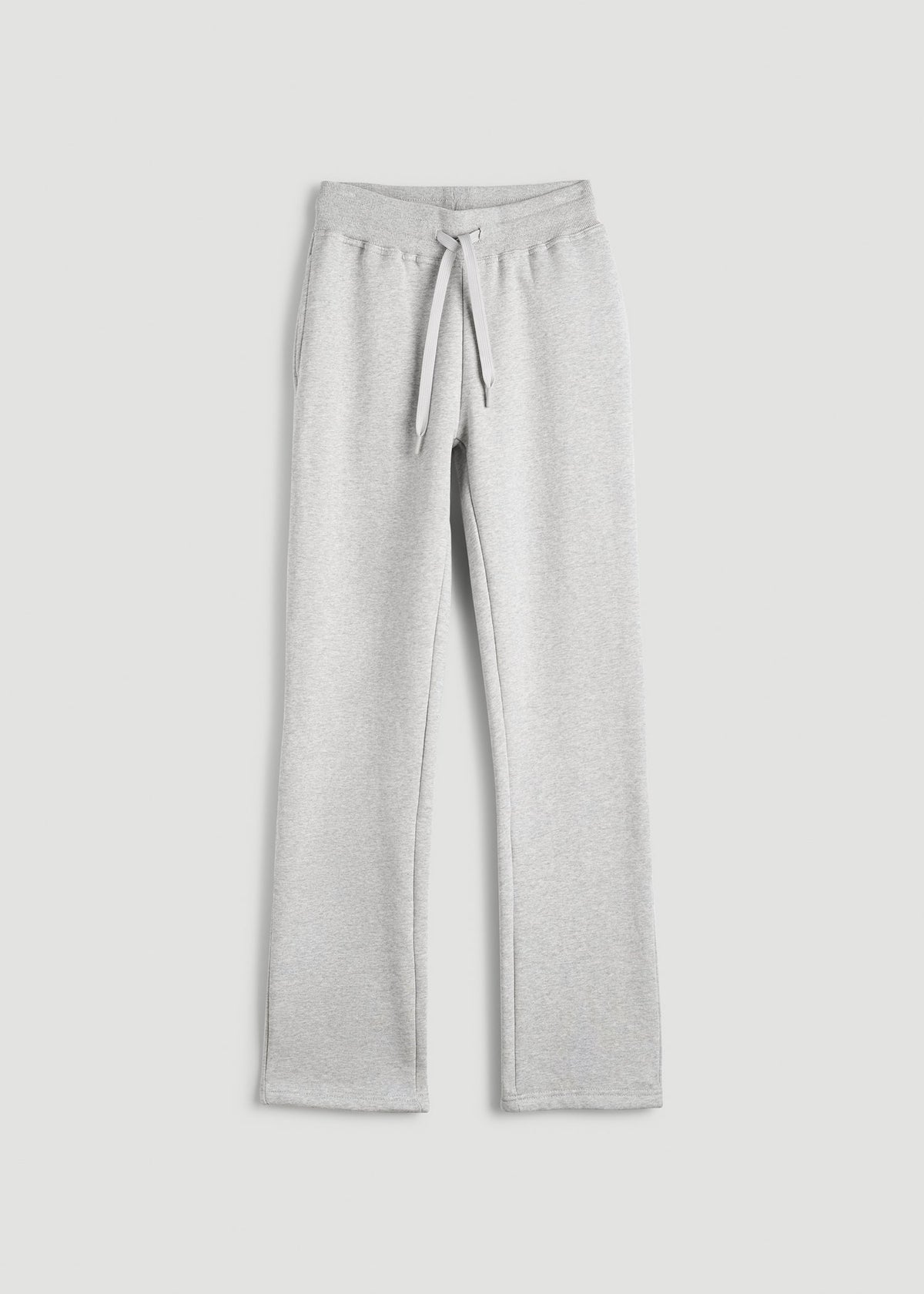 Wearever Fleece Open-Bottom Sweatpants for Tall Women in Grey Mix