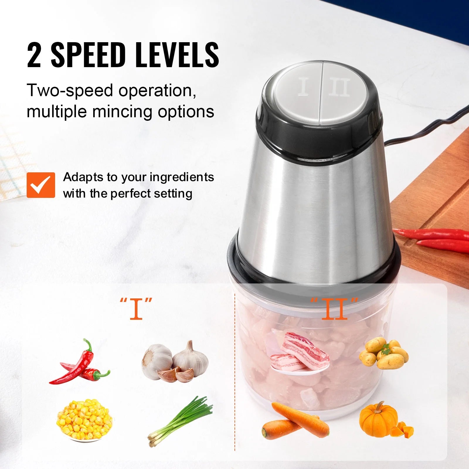 2.5 Cup Glass Electric Food Chopper R54196