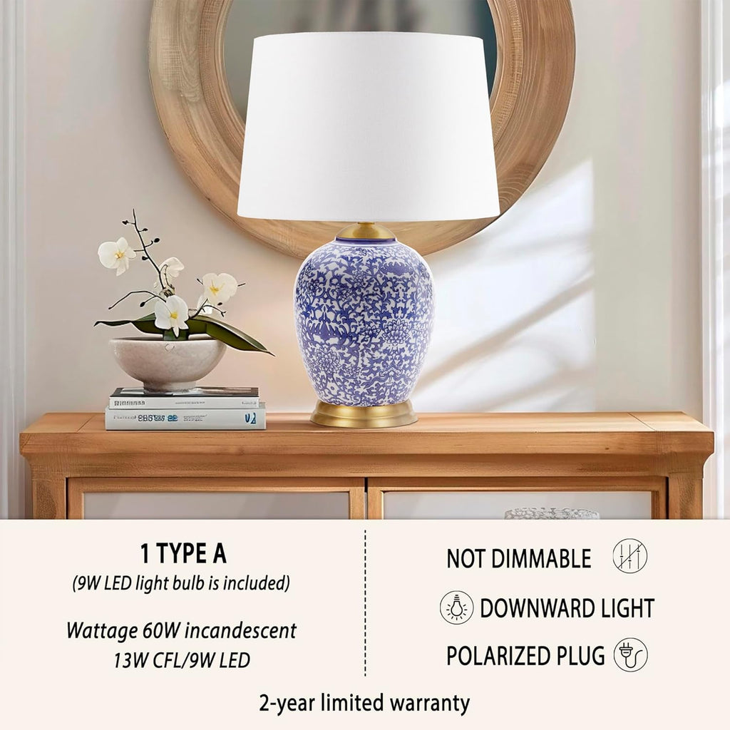 Blue Ceramic Table Lamp N247208