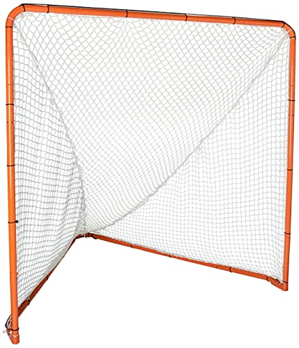 6 x 6-Feet Orange Lacrosse Folding Goal V404