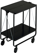 Black Collapsible Serving Trolley K67014