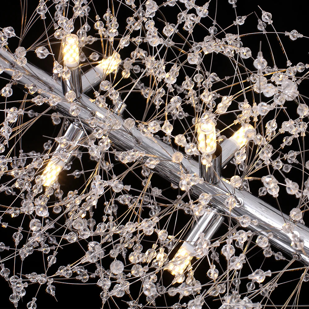 12-Light Dimmable Contemporary Sputnik Chandelier T8367