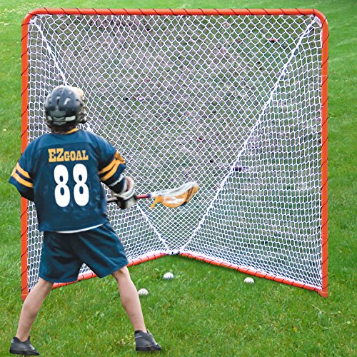 6 x 6-Feet Orange Lacrosse Folding Goal V404