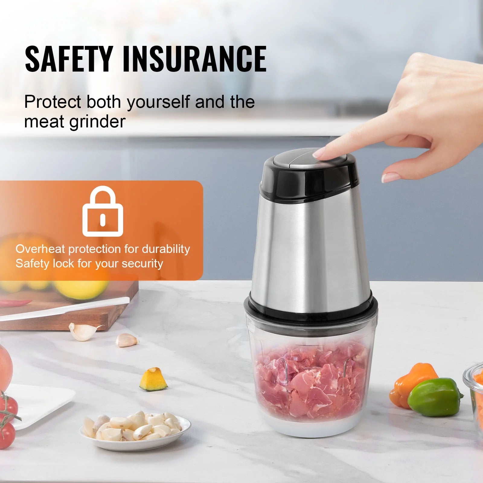 2.5 Cup Glass Electric Food Chopper R54196