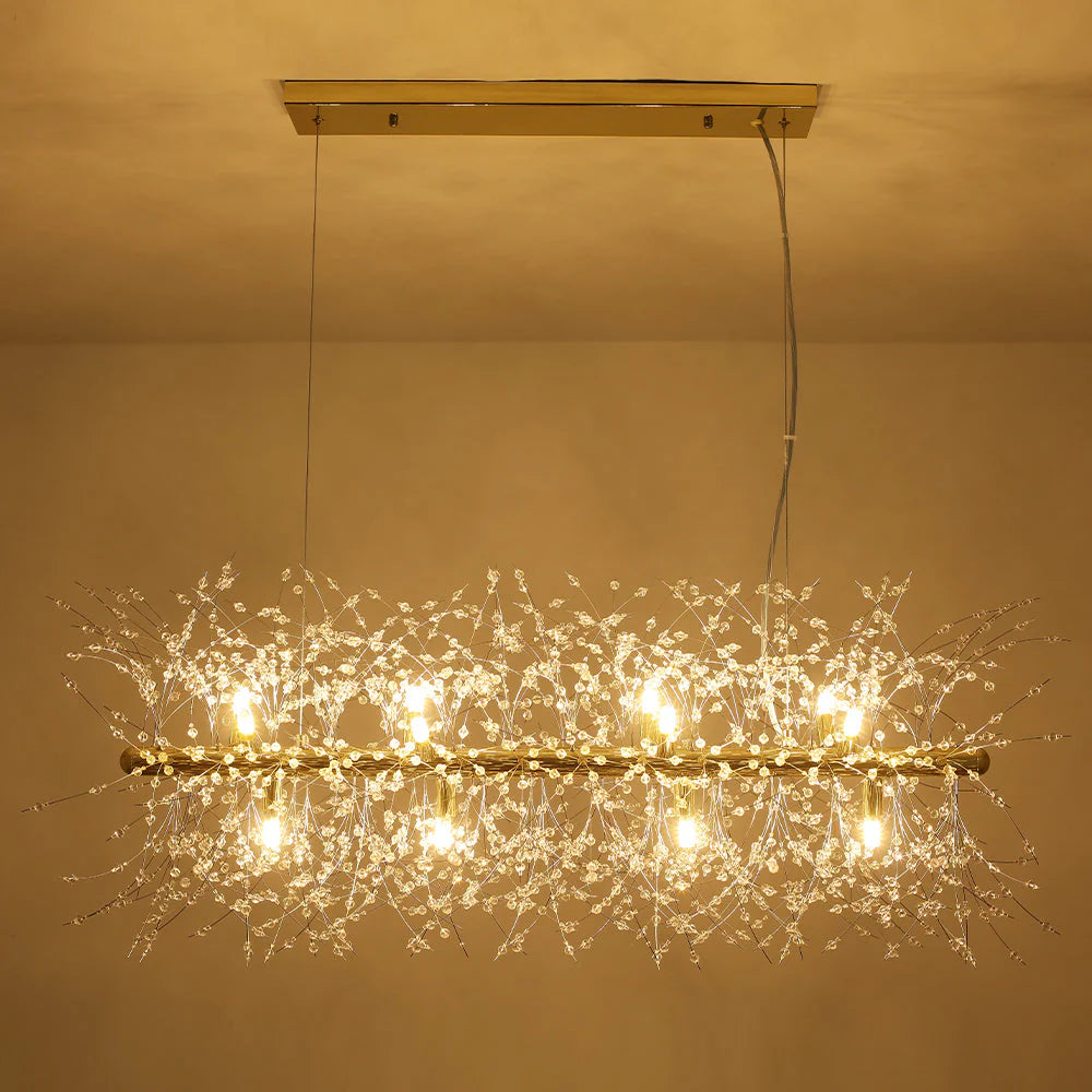 12-Light Dimmable Contemporary Sputnik Chandelier T8367