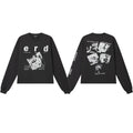 ERD “School Days / Dressing Up Time” Photo Collage Long Sleeve T-Shirt — Black