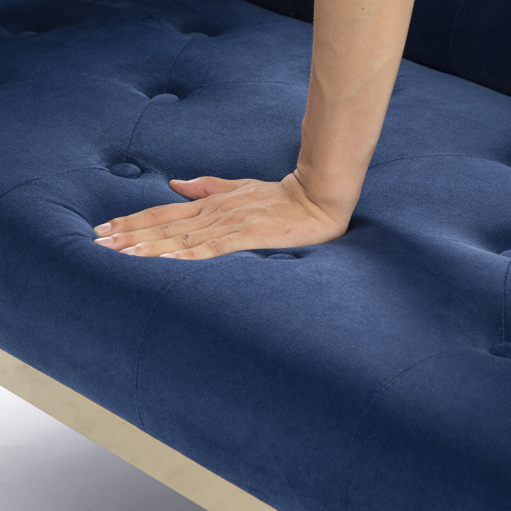 Adjustable Futon Sofa Bed with 2 Pillows E7912