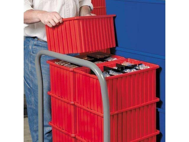 16-1/2 x 10-7/8 x 6 in Red Divider Box O647819