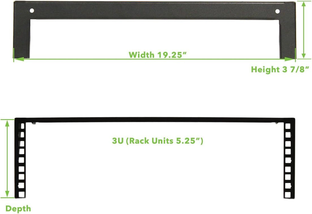 4U 19 Inch Wall Mountable Server Rack Black Y444