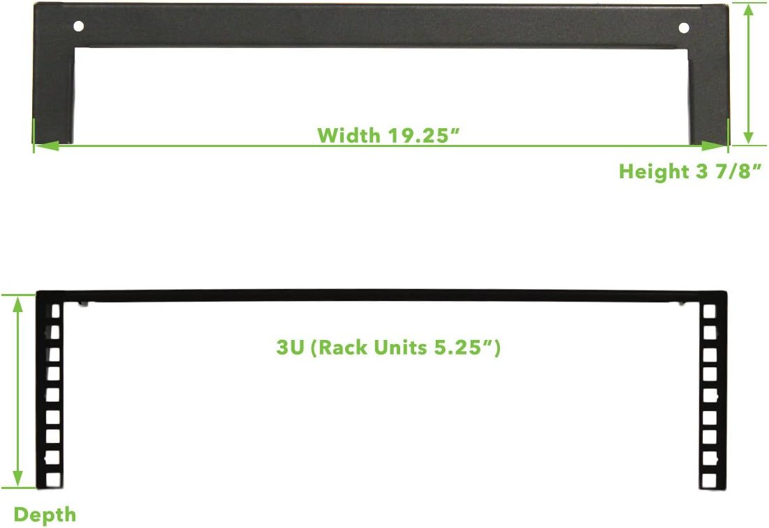 4U 19 Inch Wall Mountable Server Rack Black Y444