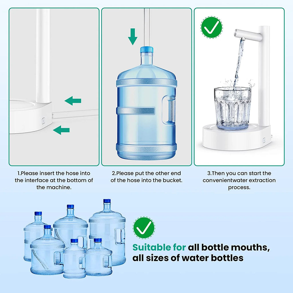 White Type-C Rechargeable Water Dispenser U899786