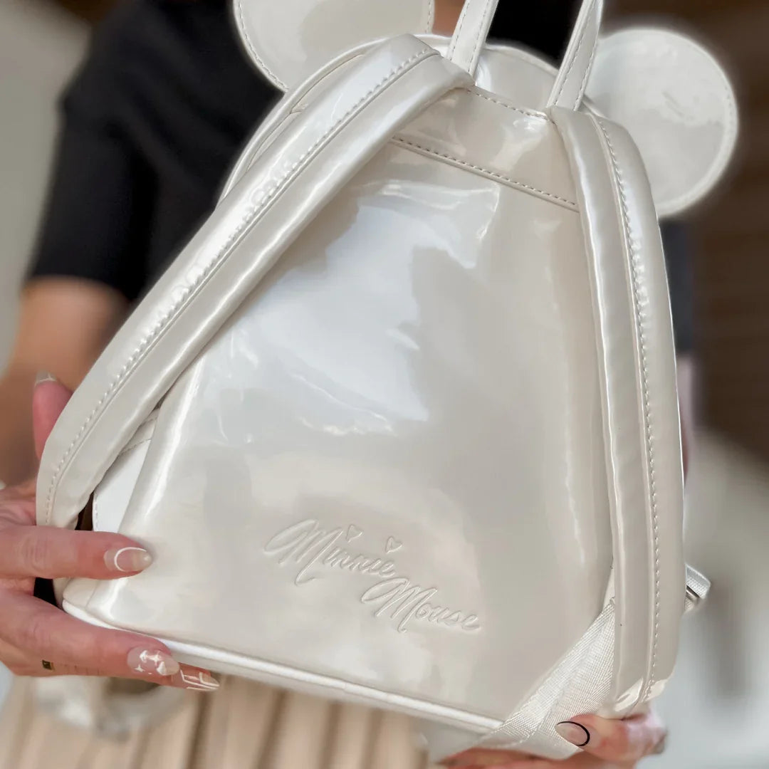 Minnie Mouse Wedding Pearl Iridescent Mini Backpack C8206